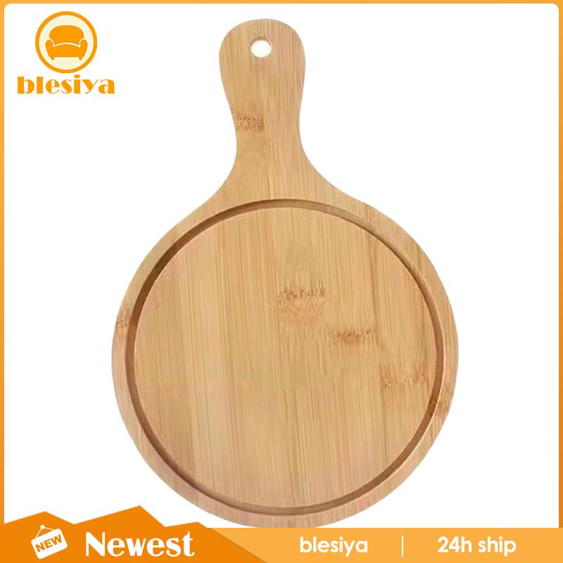 Khay Gỗ Đựng Bánh Pizza / Phô Mai Có Tay Cầm Tiện Lợi