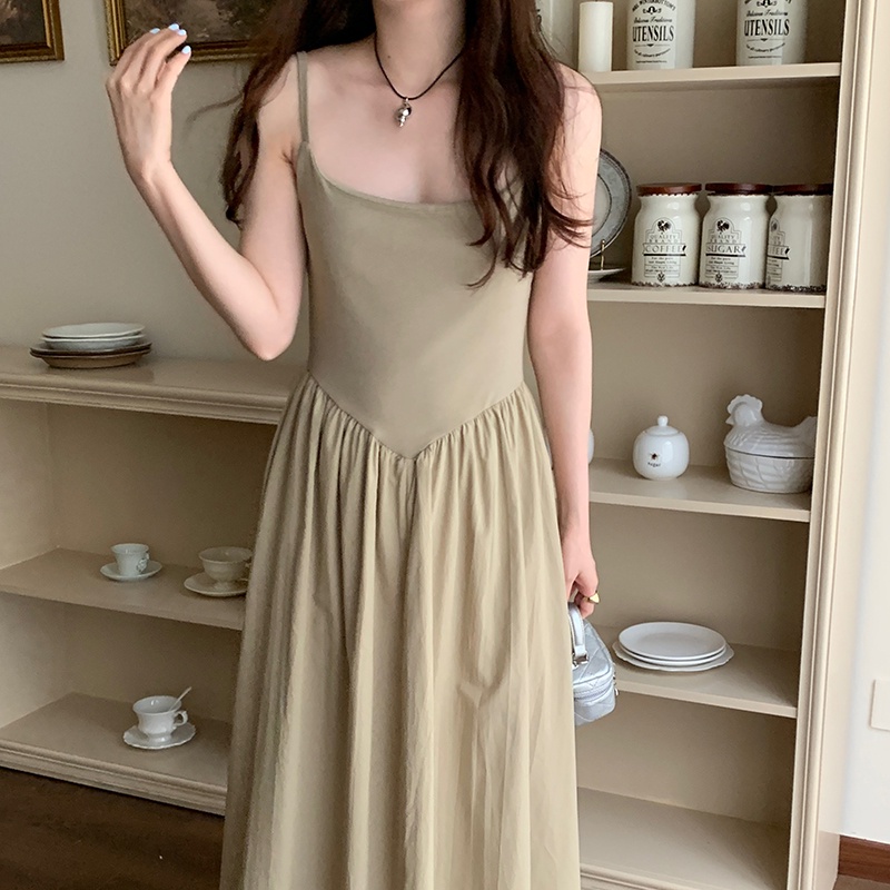 SUXI Đầm Dự Tiệc Không Tay Màu Sắc Thời Trang Dành Cho Nữ