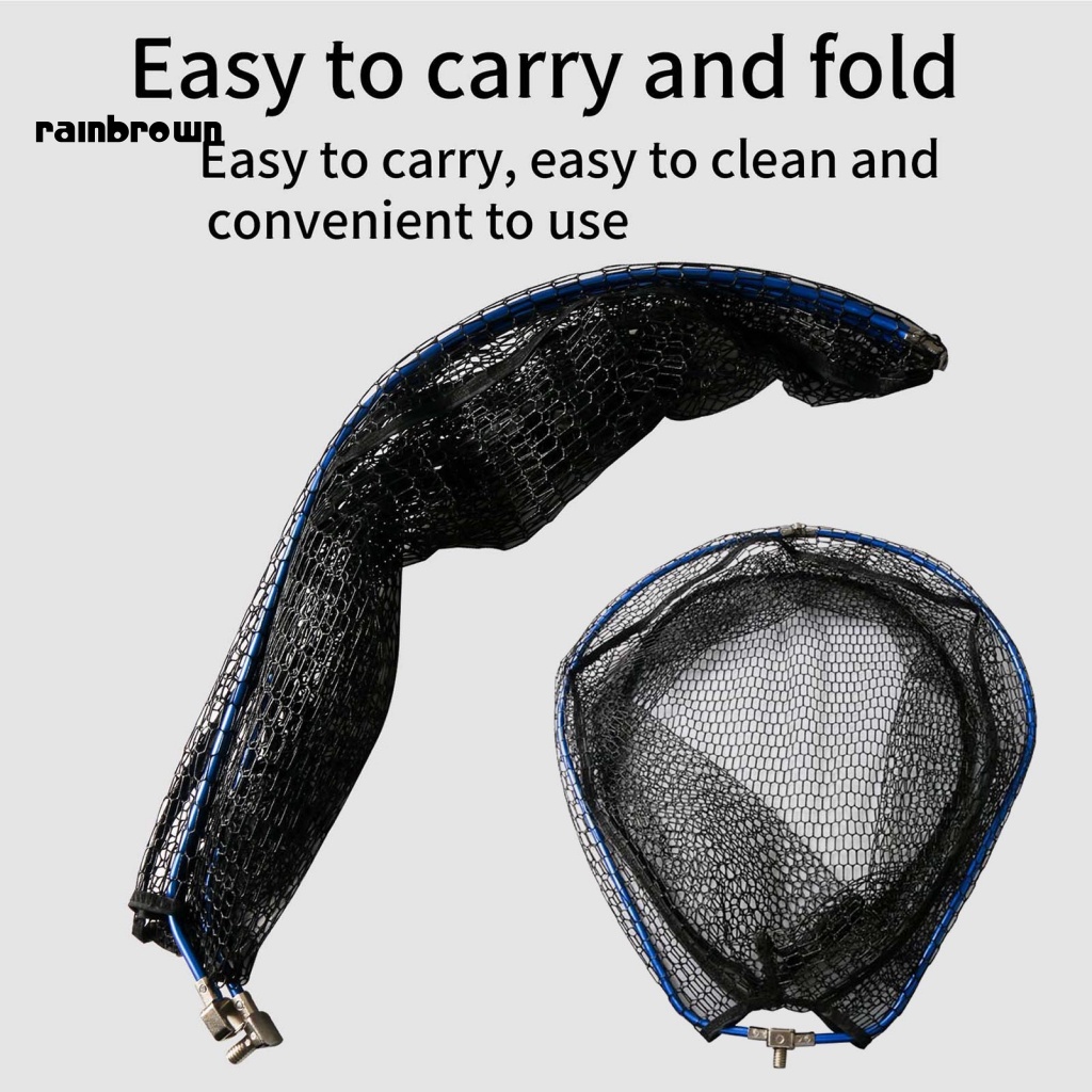 &lt; Rainbrown &gt; Lưới Bắt Cá Hình Tam Giác Bằng Hợp Kim Nhôm Mật Độ Cao Khô Nhanh Có Thể Gập Lại Sức Chứa Lớn Cho Hoạt Động Ngoài Trời