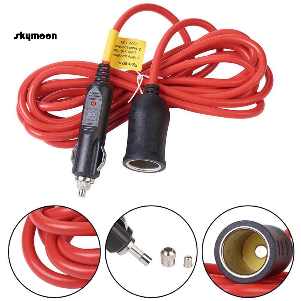 Dây Cáp Nối Dài Thuốc Lá 12V-24V An Toàn Cho Xe Hơi