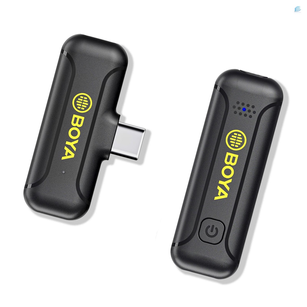 Micro Không Dây Mini 2.4G BOYA BY-WM3T2-U1 Có Kẹp Gắn Điện Thoại / Máy Tính Bảng Type-C 50M