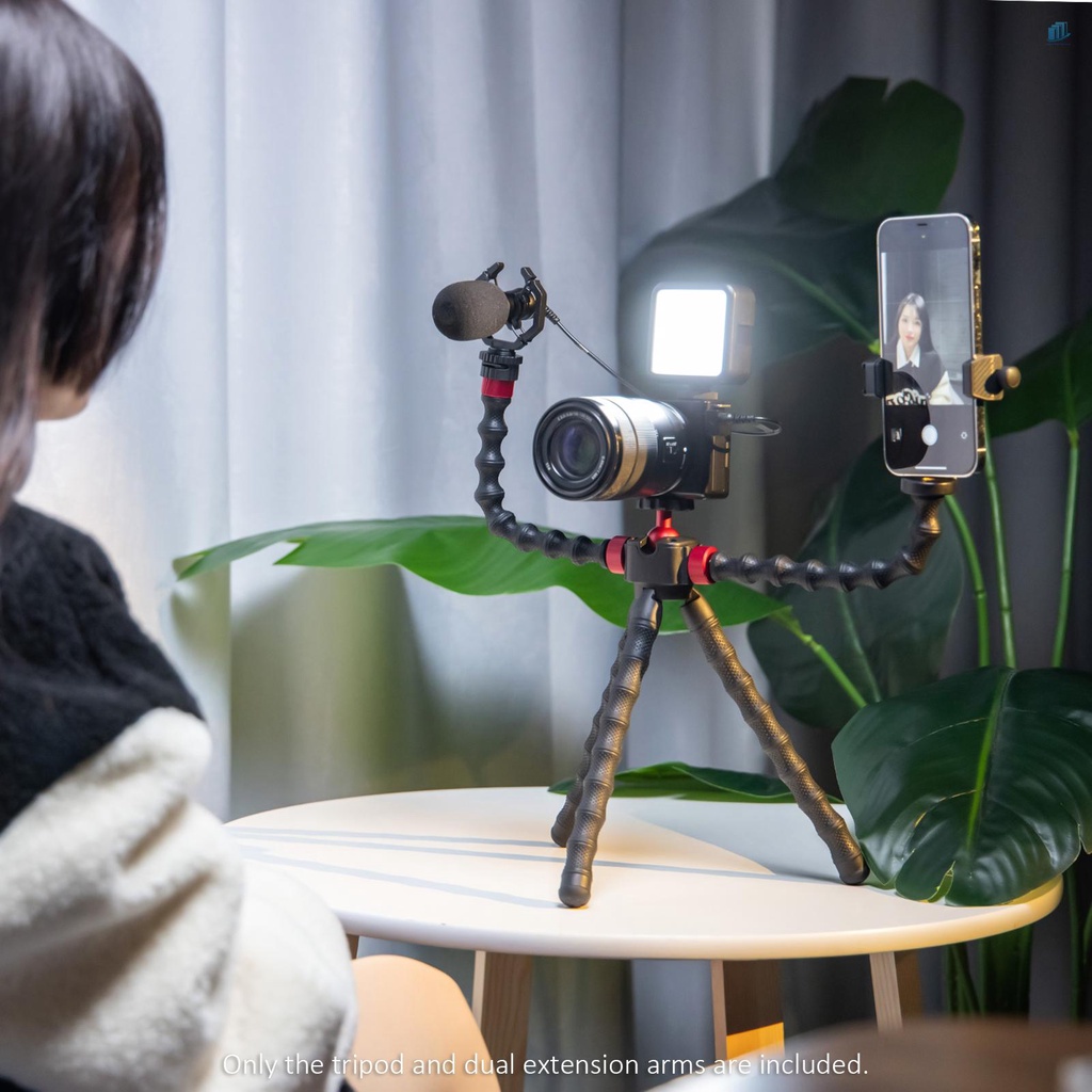 Giá Đỡ Ba Chân Ulanzi MT-52 Linh Hoạt Hình Bạch Tuộc Với Ốc Vít Mở Rộng 1 / 4 Inch Gắn Đế Máy Ảnh Xoay° Đầu Bi Xoay Chịu Tải 1kg 1kg Chuyên Dụng Cho Điện Thoại Thông Minh