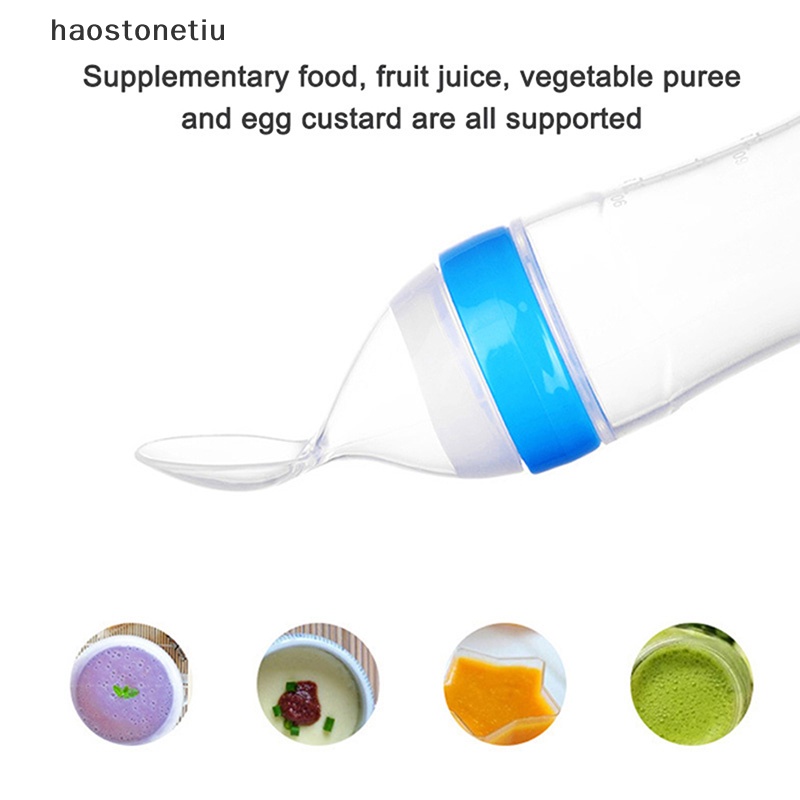 Bình Đựng Thuốc Có Muỗng Bằng Silicone Cho Trẻ Em