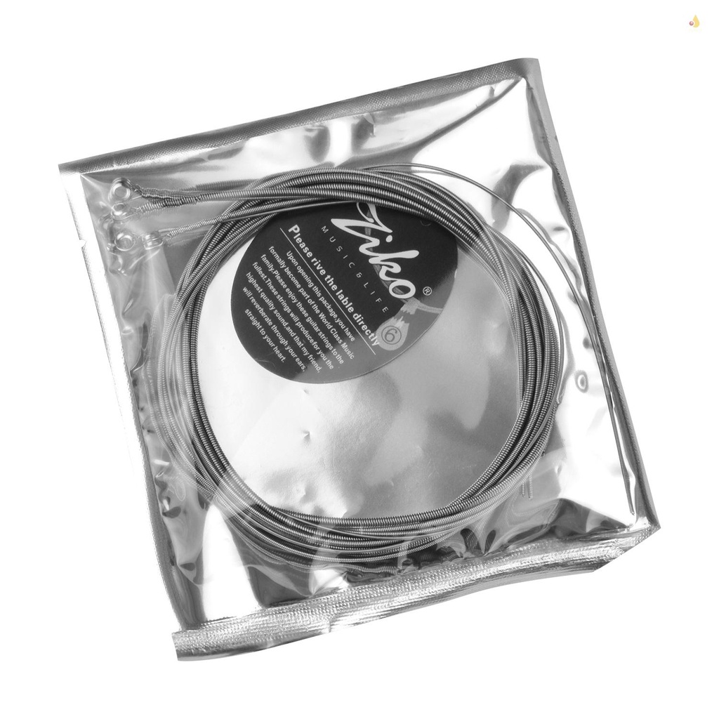 Bộ 4 Dây Đàn Bằng Hợp Kim Niken Hình Lục Giác Chống Mòn Độ Sáng (. 045-.100)