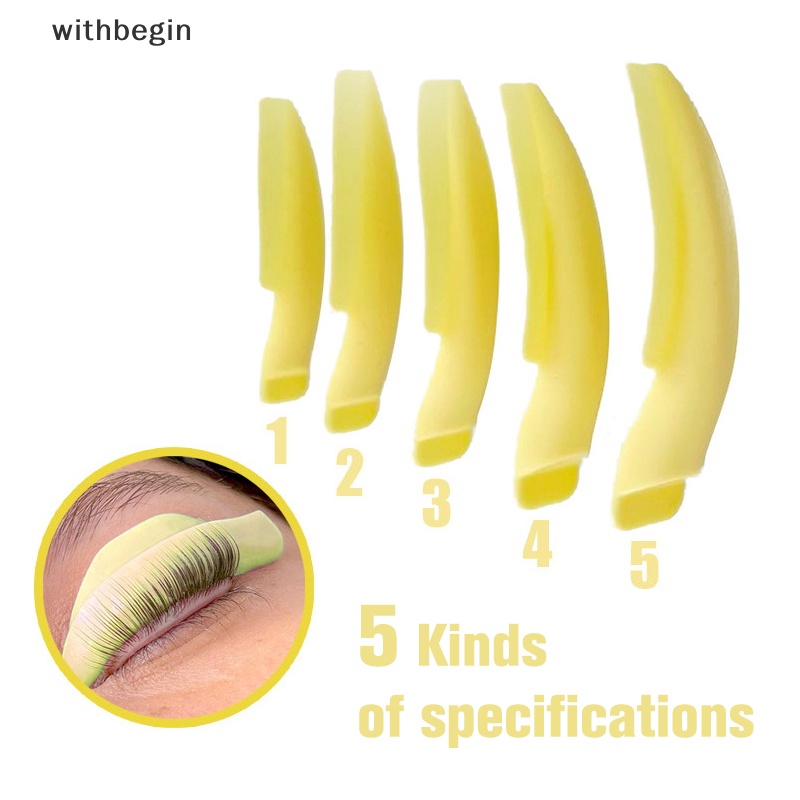 Bộ 5 Cặp Đệm Silicone Uốn Cong Lông Mi Tái Sử Dụng Được