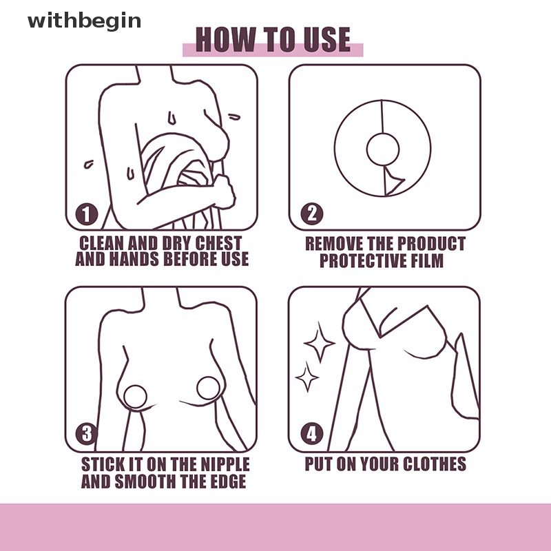 Bộ 30 Miếng Dán Ngực Tàng Hình Dùng Một Lần Tiện Dụng