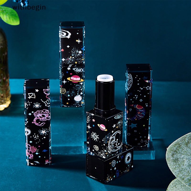 1 Ống Rỗng Đựng Son Dưỡng Môi Diy Họa Tiết Ngôi Sao 3D