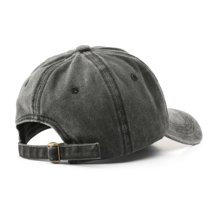 Mũ Lưỡi Trai Cotton Thêu Chữ Phong Cách Vintage