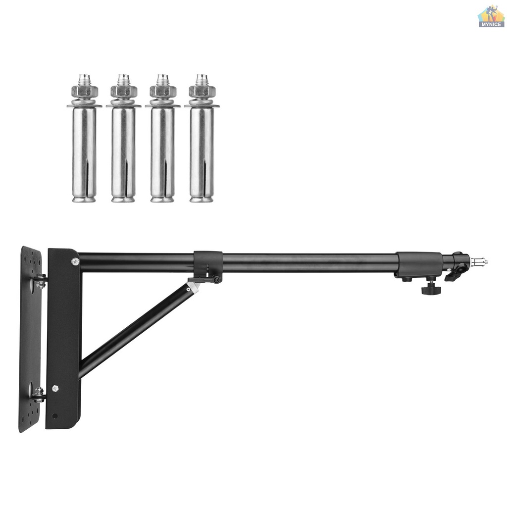 Giá Đỡ Đèn Treo Tường Hình Tam Giác Bằng Hợp Kim Nhôm 5kg 1800Kg° Quạt Xoay Max. Max... Dây Chuyền Dài Thiết Kế Xinh Xắn Tiện Dụng