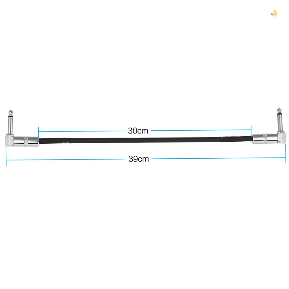 Dây Cáp Bàn Đạp Tạo Hiệu Ứng 3 Gói mynice 30cm / 1.0ft Với Giắc Cắm 1 / 4 Inch 6.35mm Bằng PVC Màu Đen / Bạc