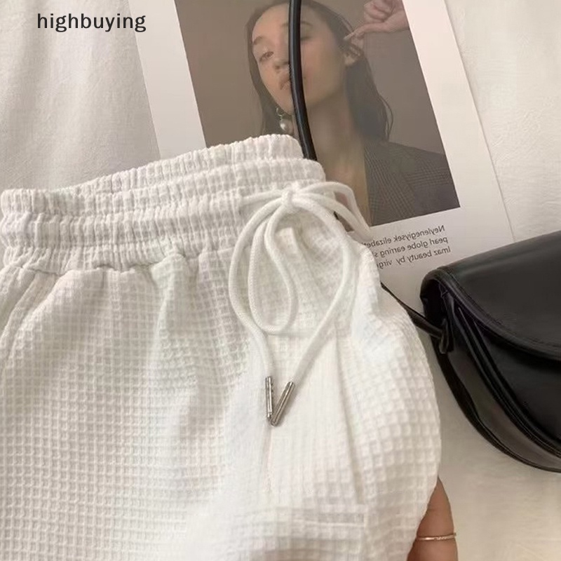 Hbvn Belle Quần Short Baggy Eo Cao Dáng Rộng Phong Cách Thể Thao Giản Dị Dễ Phối Đồ BF Hàn Quốc