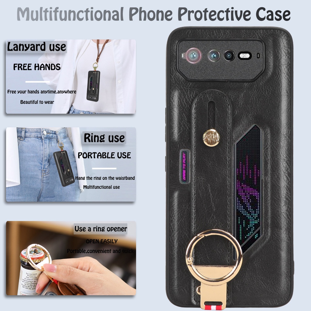 Ốp Điện Thoại Chống Trượt Có Vòng Tay Cho Asus ROG Phone 6 Asus ROG Phone 6 ROG6