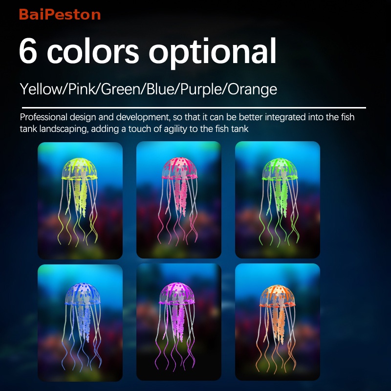 Sứa Phát Sáng Trang Trí Bể Cá