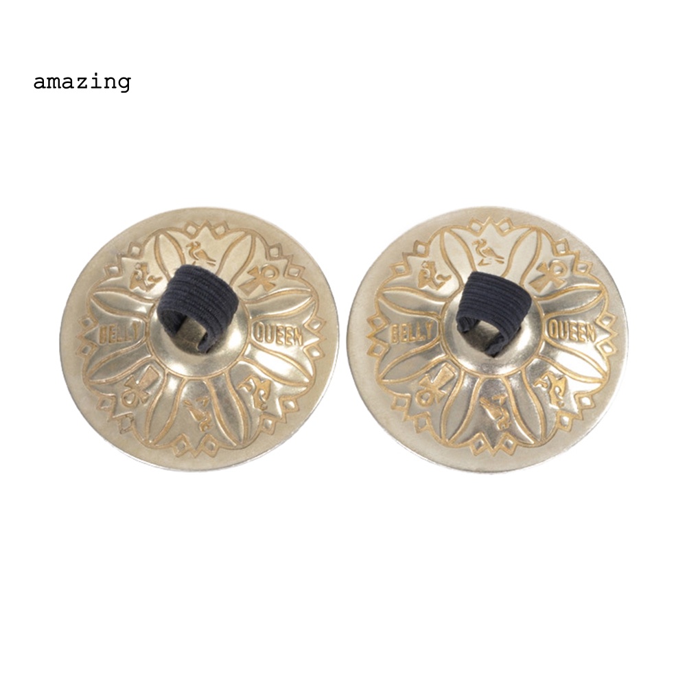 1 Cặp Đai Đeo Ngón Tay Bằng Đồng Chuyên Dụng Cho Múa Bụng