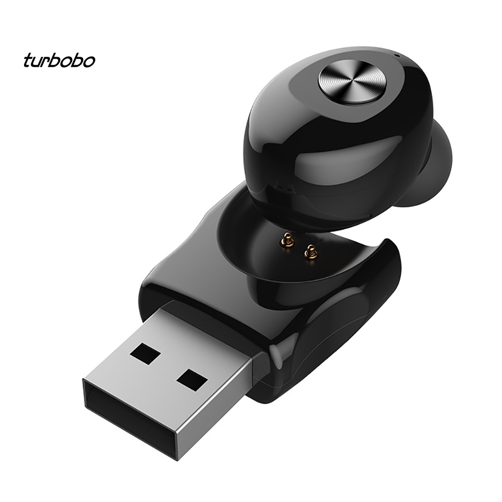 Tai Nghe Thể Thao turbobo 3D Stereo V5.0 Kết Nối Bluetooth Chống Nước Kèm Hộp Sạc