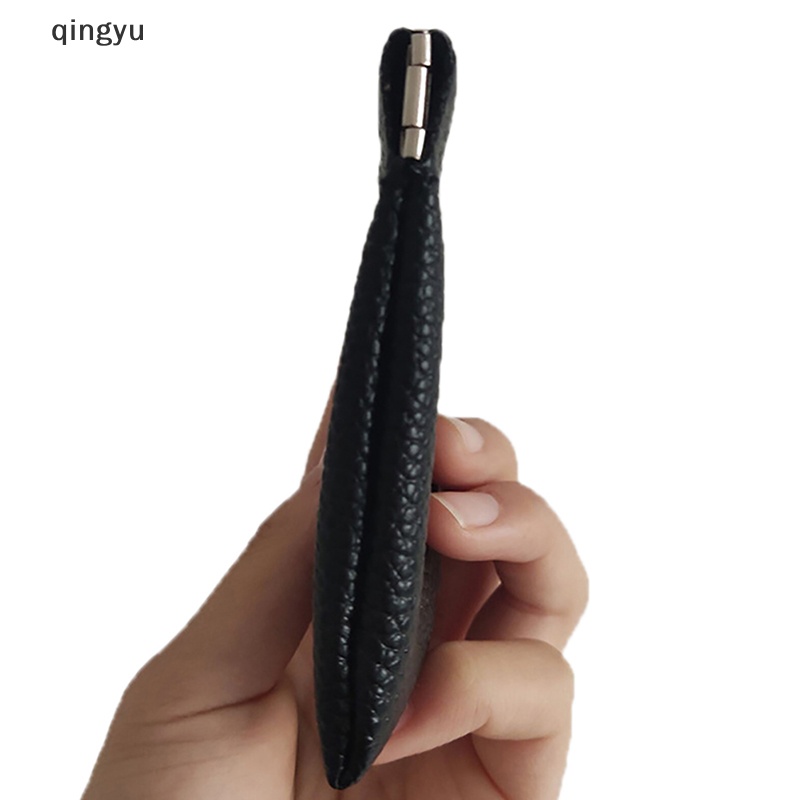 Qingyu Ví Đựng Tiền Xu Tai Nghe Thẻ Tín Dụng Chìa Khóa Nhỏ Gọn Màu Đen Dành Cho Doanh Nhân