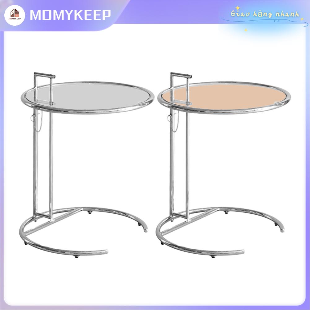 MOMYKEEP C Hình Kính Trong Suốt Nâng Bàn Inox Hộ Gia Đình Đơn Giản Sofa Mặt Cuối