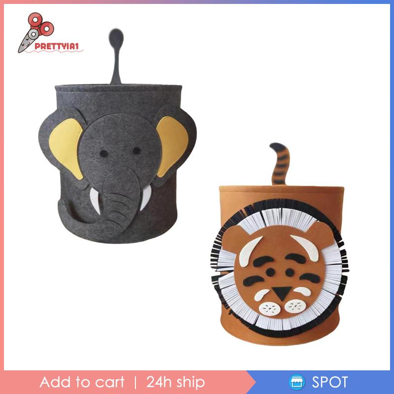 Giỏ Đựng Đồ Giặt [Prettyia1] Bằng Nỉ Mềm Nhẹ Thiết Kế Dễ Thương Cho Trẻ Em