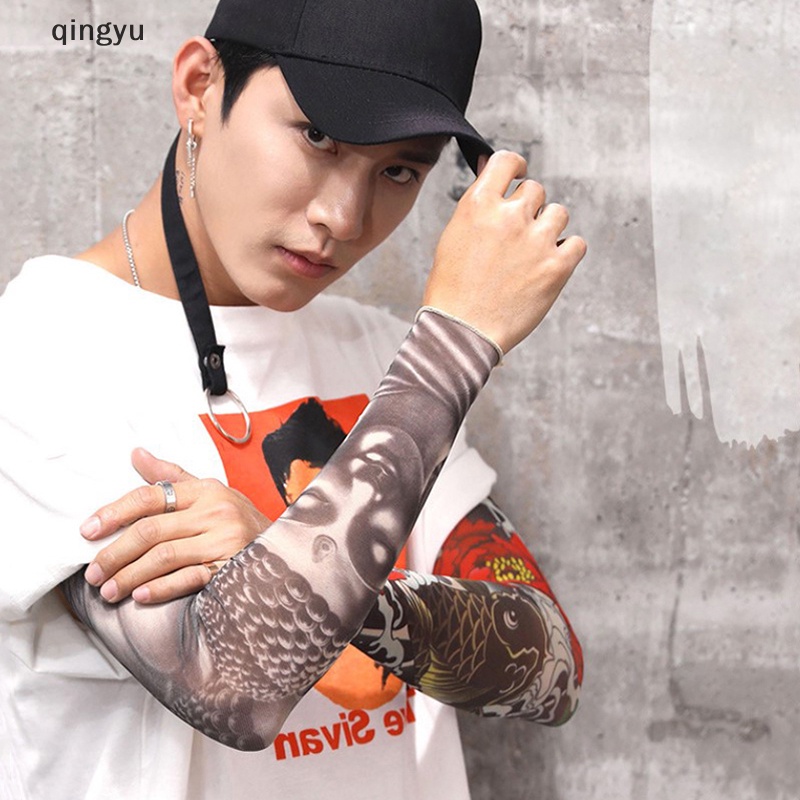 Qingyu Găng Tay Giữ Ấm Cánh Tay Bằng Nylon Nhanh Khô Chống Tia UV Khi Chạy Bộ Ngoài Trời