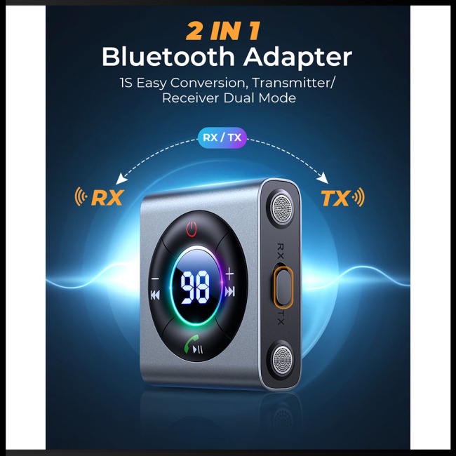 Thiết Bị Thu Phát Bluetooth Đa Năng 2 Trong 1 Zevaret Cb2