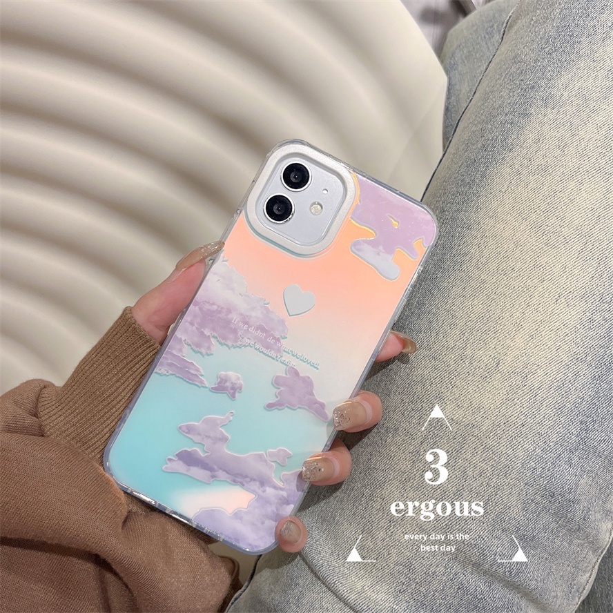 Ốp Điện Thoại Mềm Chống Sốc Màu Gradient Cho IPhone 14 13 12 11 Pro Max SE2020 X XR Xs Max 7 8 Plus