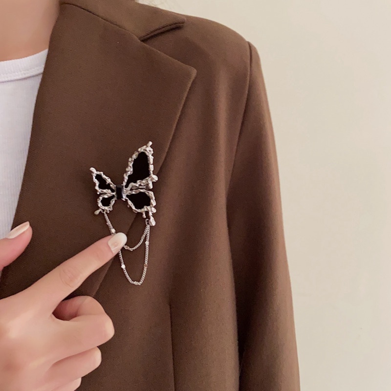 Trâm Cài Áo Hình Bướm Phong Cách retro Hàn Quốc Cao Cấp Thời Trang Thường Ngày Và Cá Tính Dành Cho Nữ niche