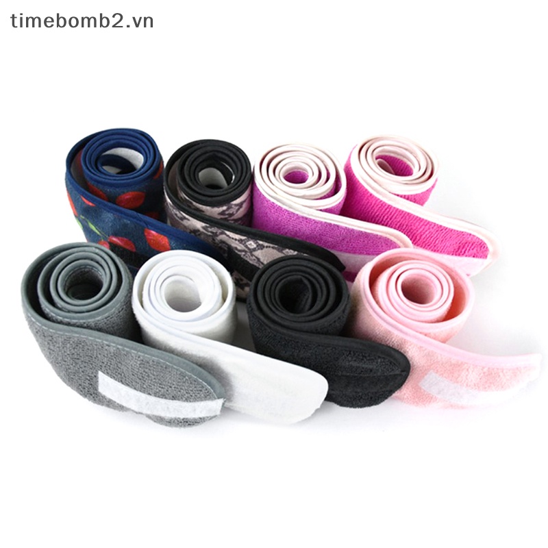 {Timebomb} Băng Đô Trang Điểm Tóc Bằng Sợi Siêu Mịn Co Giãn Có Thể Điều Chỉnh Để Tập Yoga /