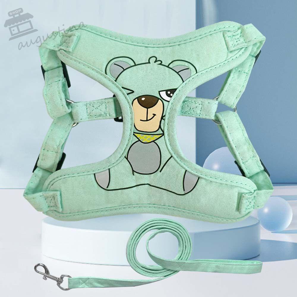 Augustina Áo Yếm Dắt Ngực Có Thể Điều Chỉnh Họa Tiết Gấu An Toàn Cho Thú Cưng Cỡ Nhỏ / Vừa / Lớn
