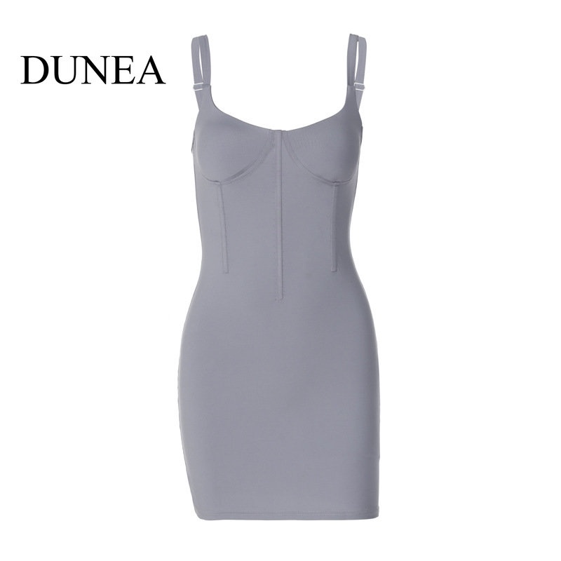 DUNEA DUNEA Đầm Hai Dây Hở Lưng Gợi Cảm Cho Nữ