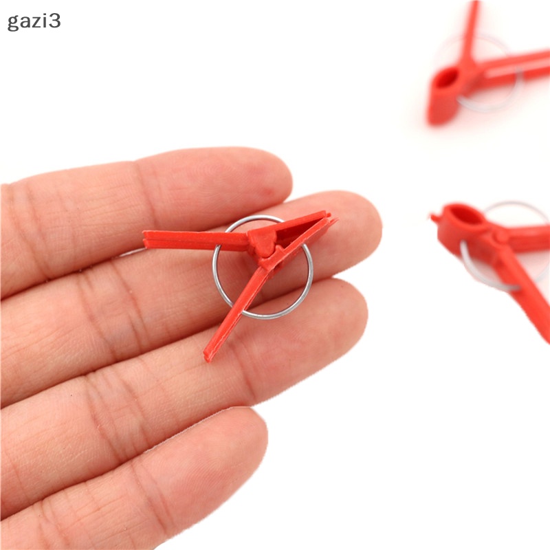 Set 100 Kẹp Cố Định Rau Củ Quả Bằng Nhựa Hình Tròn Và Phẳng Tiện Lợi Dành Cho Vườn Nhà