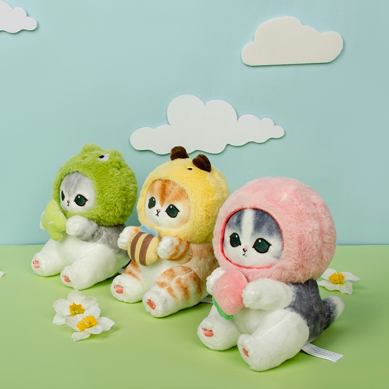 Búp Bê Nhồi Bông Hình Cá Mập / Tôm Chiên Dễ Thương Trang Trí Túi Xách / Ô Tô / Quà Tặ