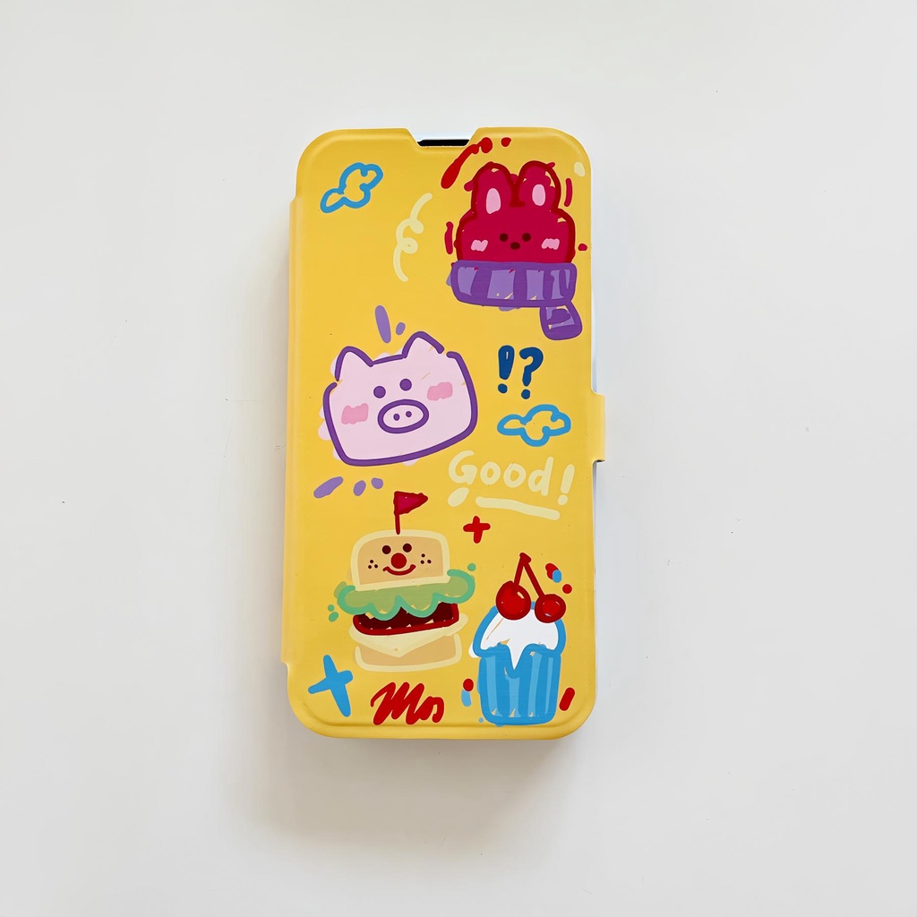 Ốp Điện Thoại Silicon tpu Mềm Trong Suốt Họa Tiết Hoạt Hình Bảo Vệ Toàn Diện Cho iPhone 14 13 12 11 PRO MAX