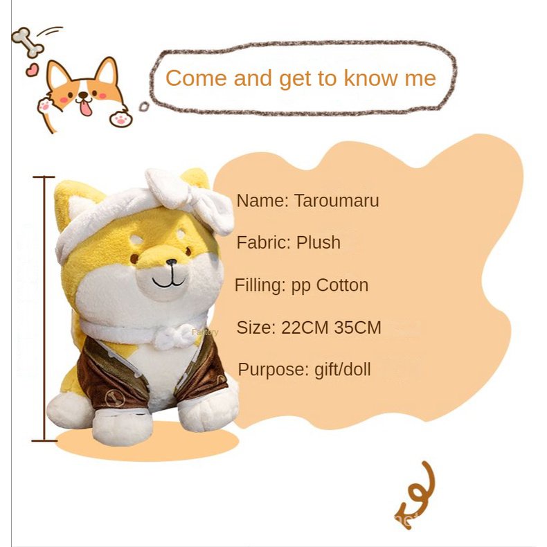 ★Genshin Imapct★Thú Nhồi Bông Hình Chú Chó Shiba Inu Dễ Thương