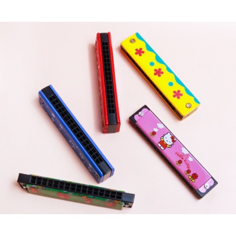 Kèn Harmonica đồ chơi 24 lỗ bằng gỗ cho bé
