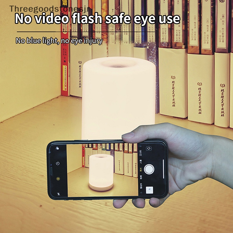 Đèn LED Tròn Mini Để Bàn Dùng Đọc Sách Khi Ngủ Hoặc Đi Cắm Trại