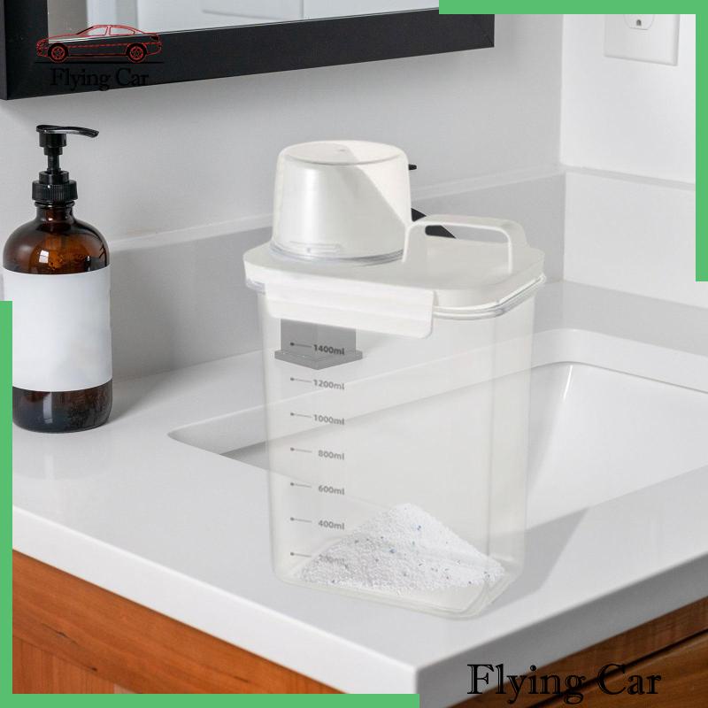 [Lzdjfmy2] Hộp Đựng Bột Giặt Dạng Lỏng Trong Suốt Cho Nhà Vệ Sinh