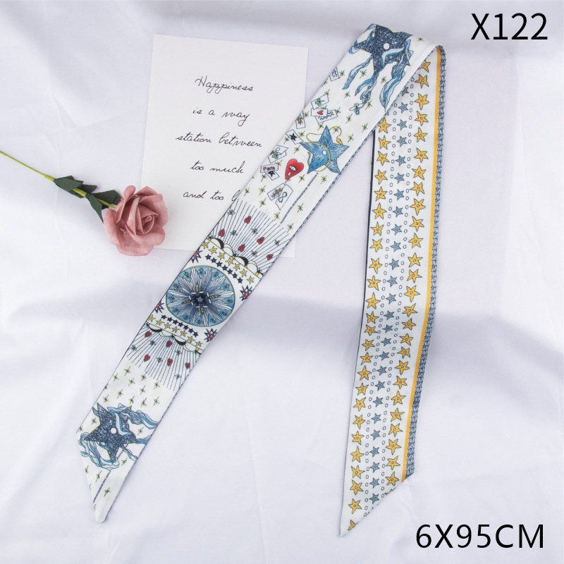 Khăn Quàng Cổ Vải Lụa Satin Thắt Nơ Thời Trang
