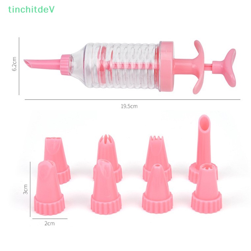 Set 8 Đầu Bắt Kem Bằng Nhựa Chuyên Dụng