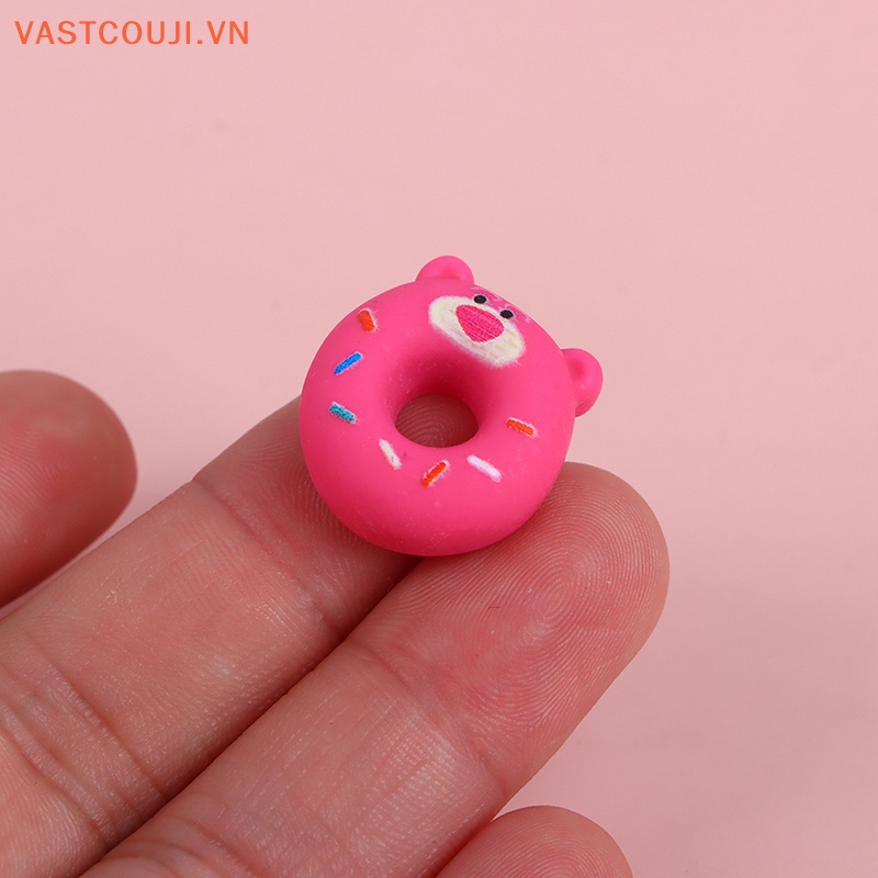 Bộ 20 Mô Hình Gấu Và Dâu Tây Mini Bằng Nhựa Resin Dùng Trang Trí Sổ Tay Diy