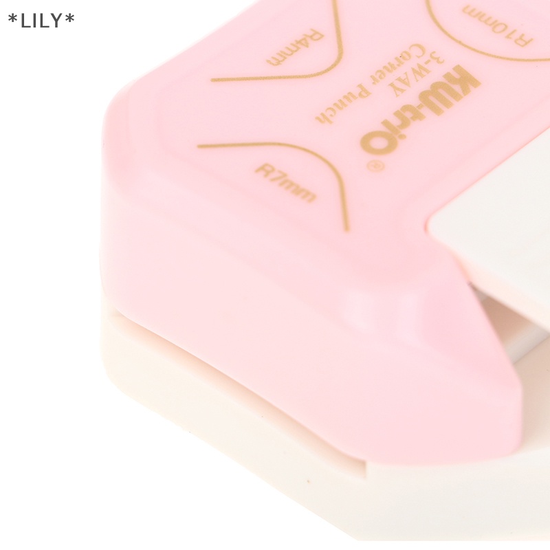 LILY Mini góc rounder đấm 3 cách góc cắt DIY tròn edgers xén uuu