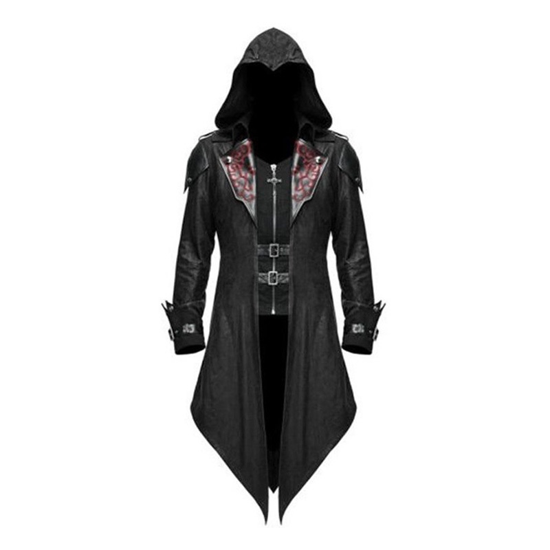 Áo Khoác Hóa Trang Halloween Phong Cách Gothic Thời Trung Cổ Cho Nam