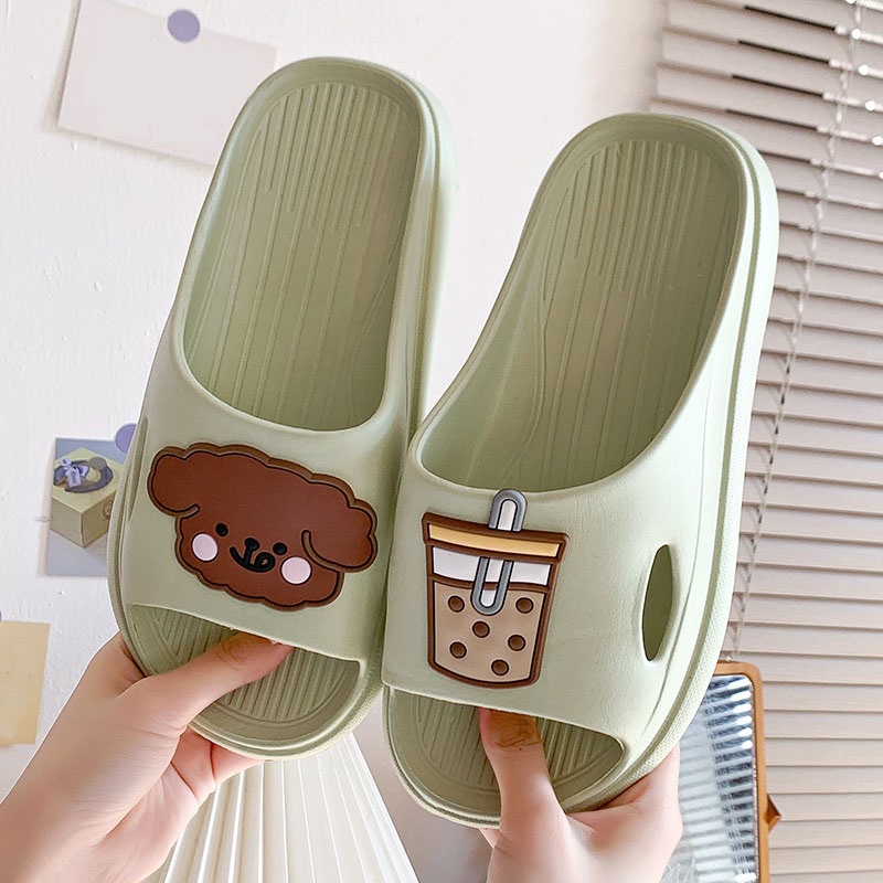 Dép Đi Trong Nhà Bằng EVA Nhẹ Hở Ngón Chống Trượt Họa Tiết Hoạt Hình Thời Trang Mùa Hè Cho Nữ