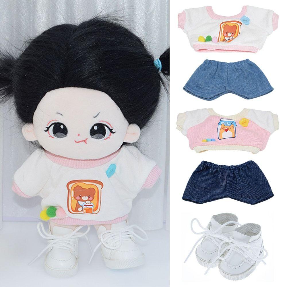 CHOOKEY Áo Thun + Quần Thời Trang Xinh Xắn Cho Búp Bê 20cm