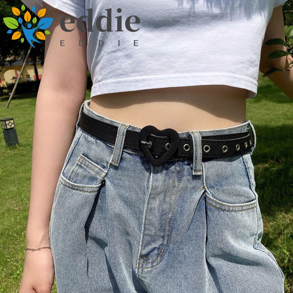 Thắt Lưng Da PU Mặt Trái Tim 26E Màu Trơn Thời Trang Cho Nữ