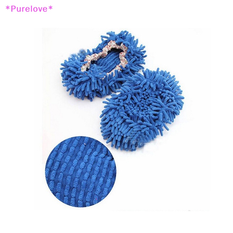 Purelove > Mới 1 Cặp Dép Lau Sàn Nhà Phủi Bụi Bẩn Sạch Sẽ Mới