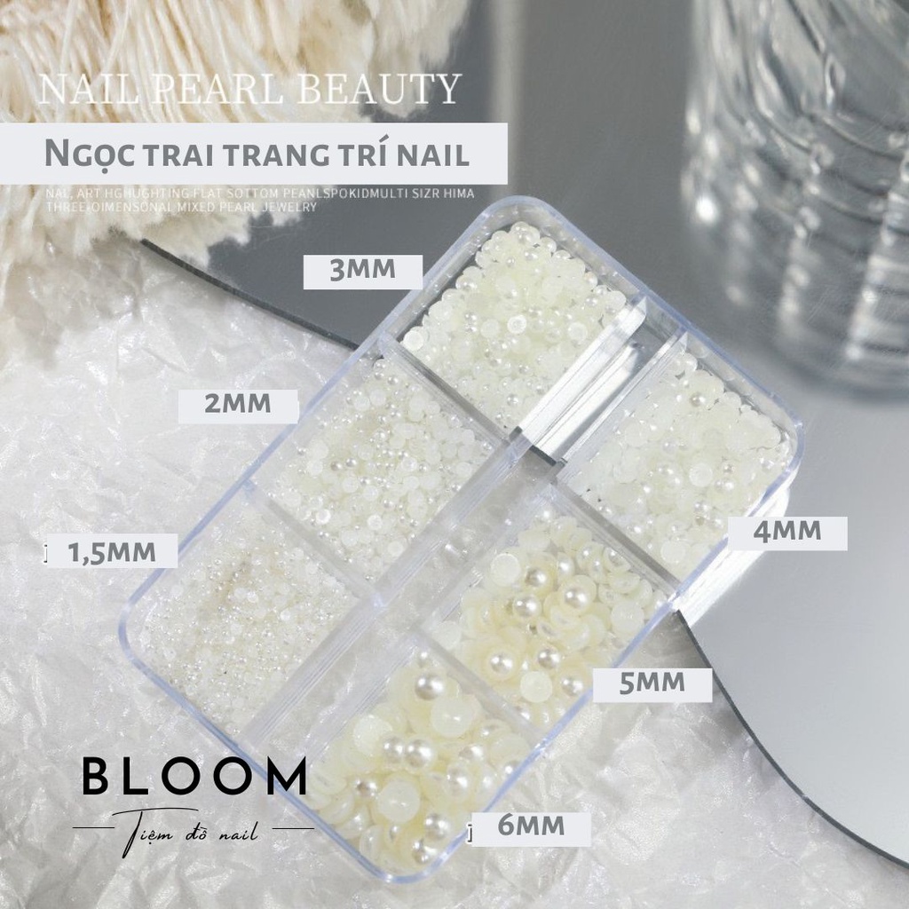 Hạt ngọc trai trang trí móng