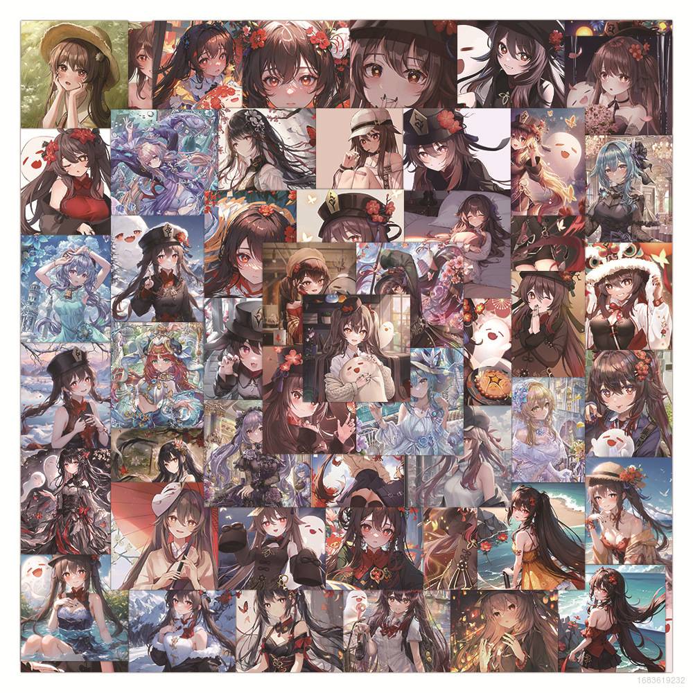 Bộ 60 Miếng Dán Chống Thấm Nước Họa Tiết Dễ Thương Vui Nhộn Trang Trí Điện Thoại / Máy Tính