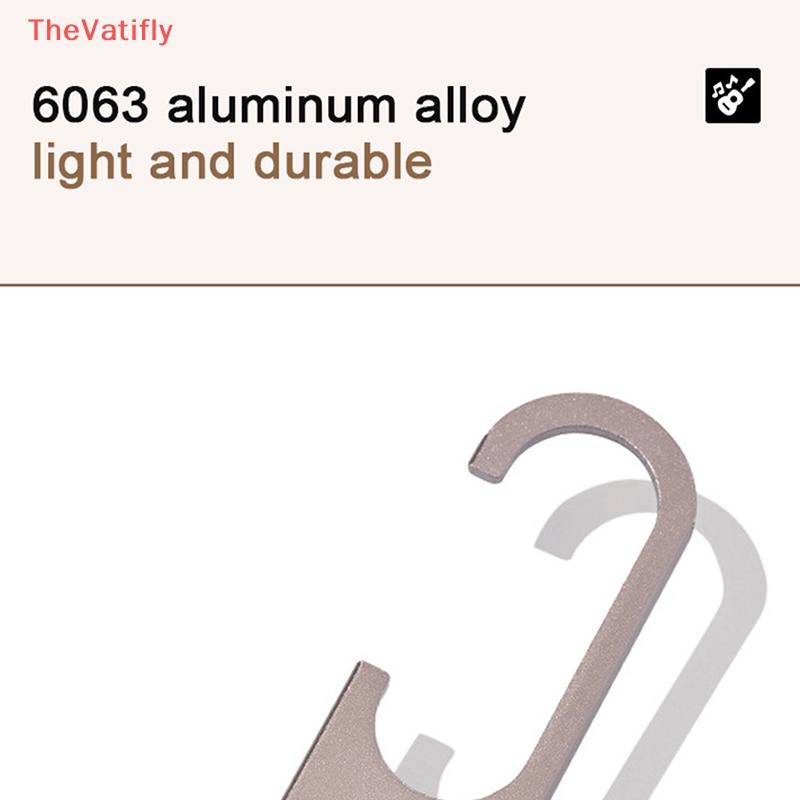 Móc Treo Quần Áo [Thevalifly] Bằng Hợp Kim Nhôm Nhỏ Gọn Nhẹ Dễ Dàng Gấp Mở