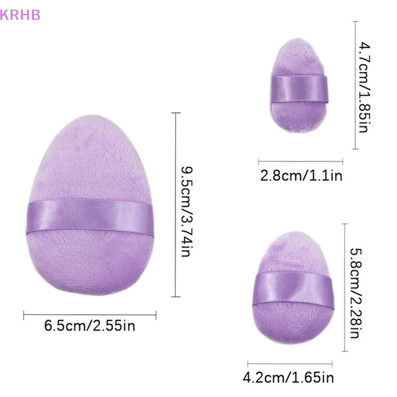 Set 3 Mút Trang Điểm Chất Liệu Cotton Mềm Mại Tiện Dụng