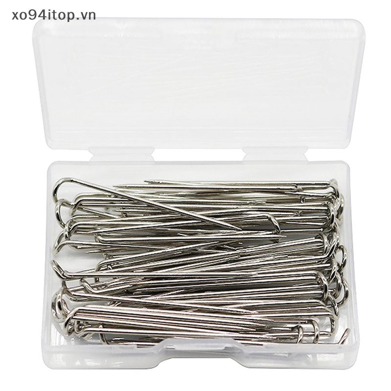 Set 50 Ghim Kim Loại Hình Chữ U Trưng Bày Trang Sức Tiện Lợi